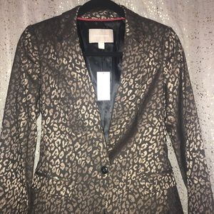 Leopard Print Blazer